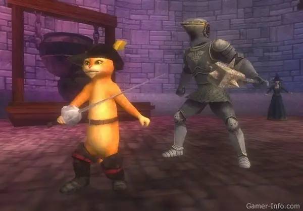 Персонаж Шрек 3 в процессе выполнения задания