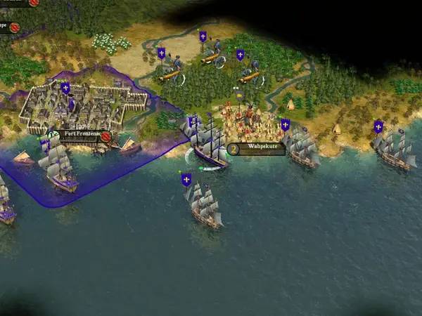 Персонаж Sid Meier's Civilization 4 Colonization в процессе выполнения задания