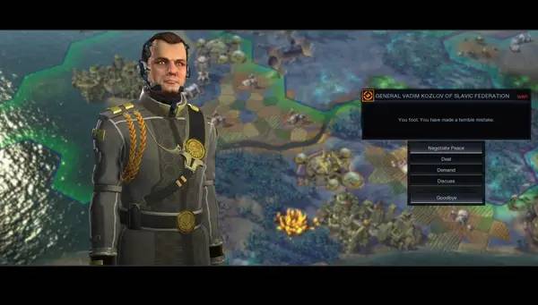Персонаж Sid Meier's Civilization Beyond Earth в процессе выполнения задания