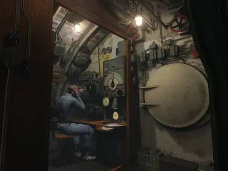 Персонаж Silent Hunter 3 в процессе выполнения задания