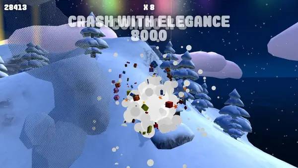 Персонаж Silent Night - A Christmas Delivery в процессе выполнения задания