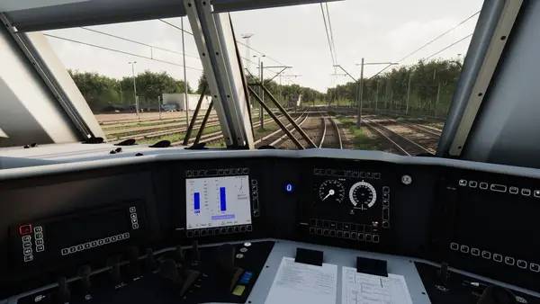 Персонаж SimRail - The Railway Simulator в процессе выполнения задания