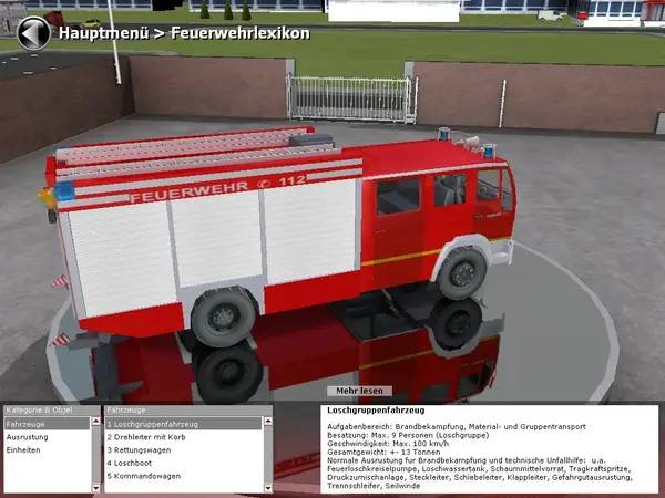 Персонаж Симулятор пожарной команды 2010 в процессе выполнения задания