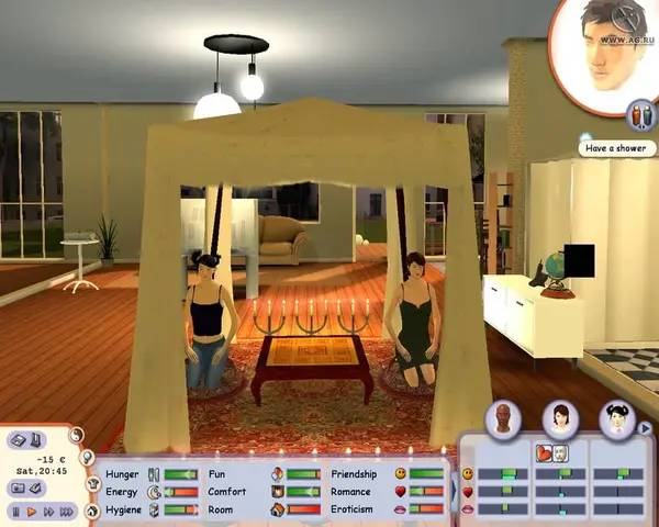 Персонаж Singles 2 - Triple Trouble в процессе выполнения задания