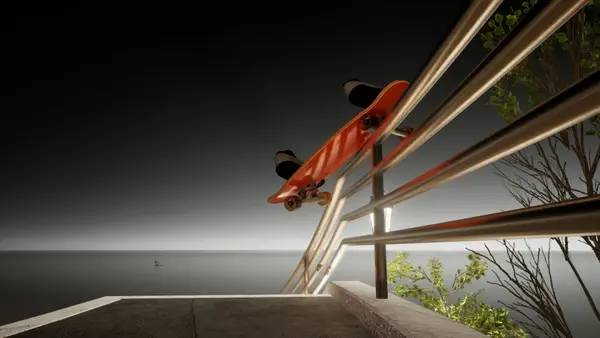 Персонаж SkateLab в процессе выполнения задания