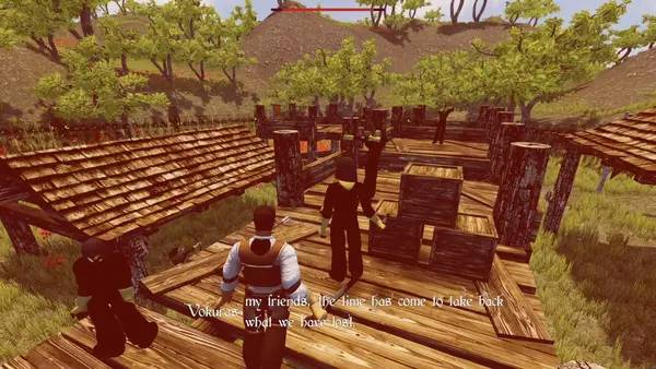 Персонаж Skydom в процессе выполнения задания