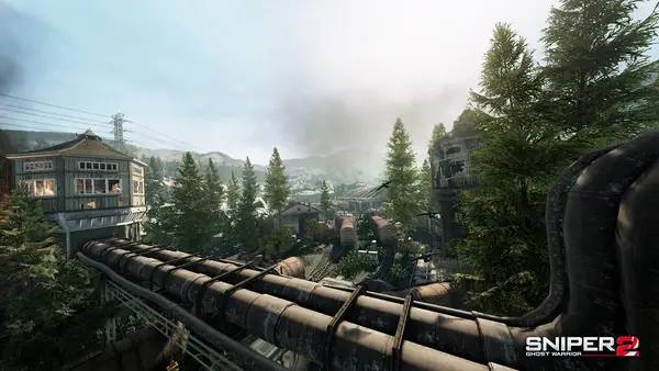 Персонаж Sniper Ghost Warrior 2 в процессе выполнения задания