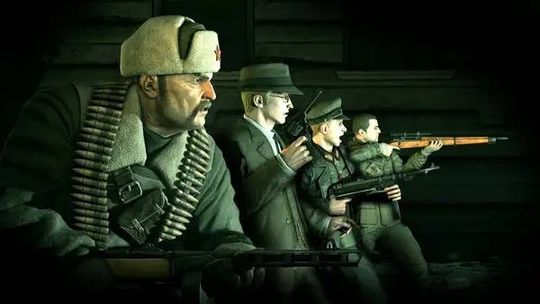 Персонаж Sniper Elite Nazi Zombie Army в процессе выполнения задания