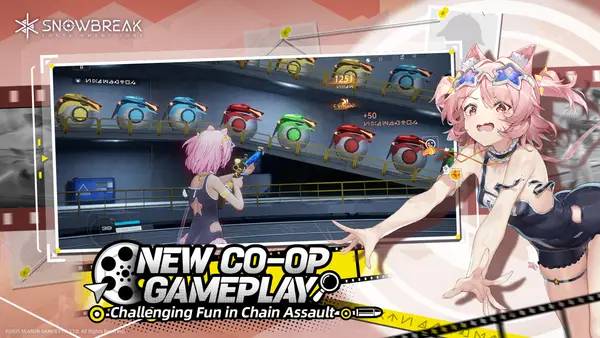 Персонаж Snowbreak Containment Zone в процессе выполнения задания