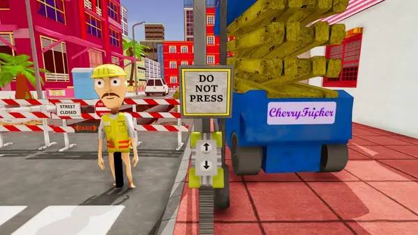 Персонаж Solar Panic Utter Distress в процессе выполнения задания