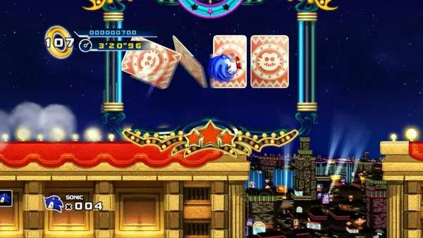 Персонаж Sonic the Hedgehog 4 - Episode 1 в процессе выполнения задания