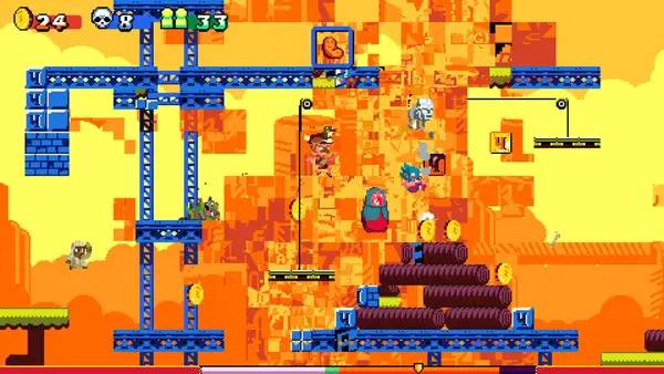 Персонаж Soviet Jump Game в процессе выполнения задания