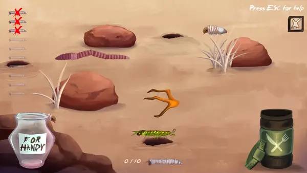 Персонаж Space Gliders в процессе выполнения задания