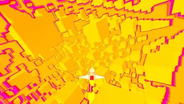 Персонаж Space Hole 2018 в процессе выполнения задания