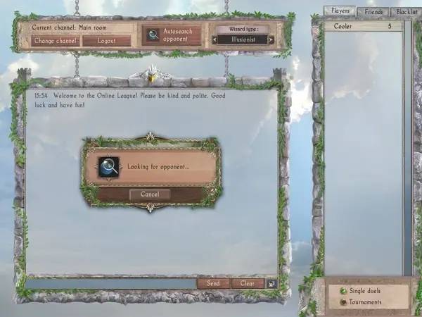 Персонаж Spectromancer в процессе выполнения задания