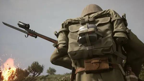 Персонаж Squad 44 в процессе выполнения задания