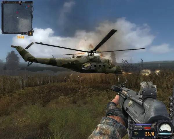 Персонаж Сталкер Clear Sky - Zmeelov в процессе выполнения задания