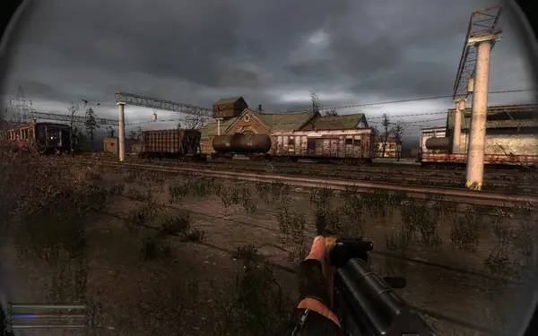 Персонаж Сталкер  Shadow of Chernobyl - Lost World Troops of Doom в процессе выполнения задания