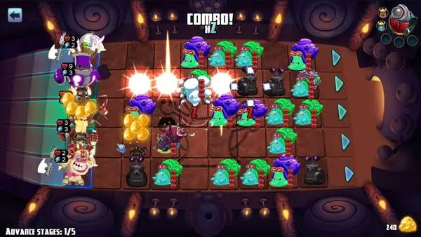 Персонаж Star Vikings Forever в процессе выполнения задания