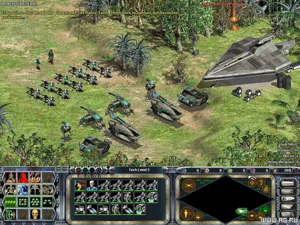 Персонаж Star Wars Galactic Battlegrounds Clone Campaigns в процессе выполнения задания