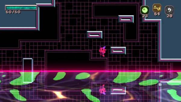 Персонаж Stardust Demon в процессе выполнения задания