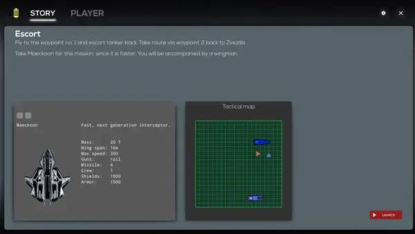Персонаж Starship Zvezda в процессе выполнения задания