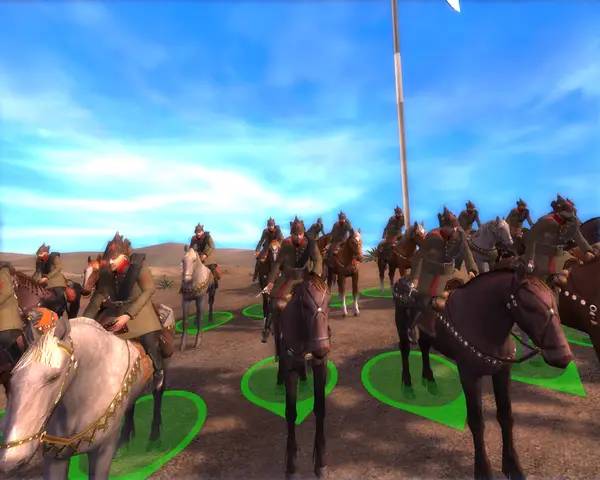 Персонаж Steam and Steel Total War в процессе выполнения задания