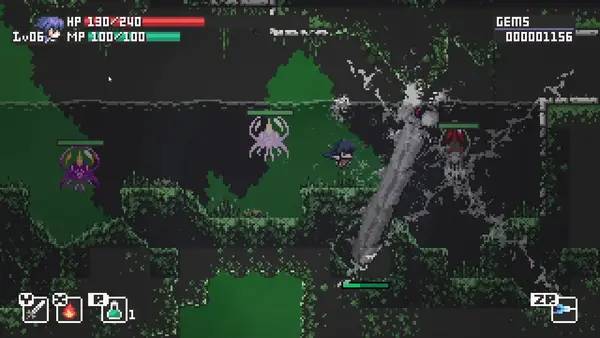 Персонаж Steel Sword Story в процессе выполнения задания