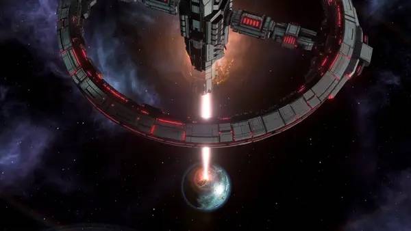 Персонаж Stellaris Apocalypse в процессе выполнения задания