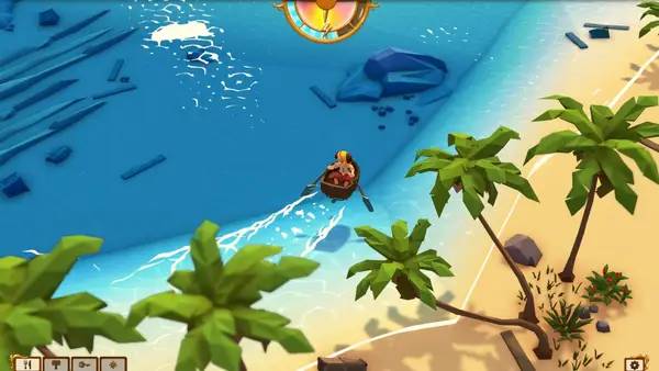 Персонаж Stranded Sails - Explorers of the Cursed Islands в процессе выполнения задания