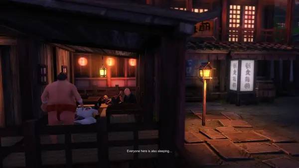 Персонаж Sumoman в процессе выполнения задания