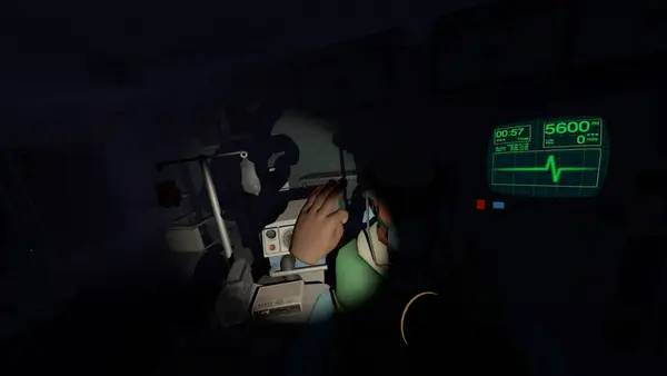 Персонаж Surgeon Simulator Experience Reality в процессе выполнения задания