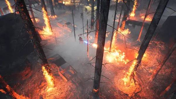 Персонаж Survive the Fall в процессе выполнения задания