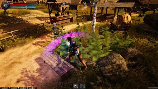 Персонаж Swordbreaker Back to The Castle в процессе выполнения задания