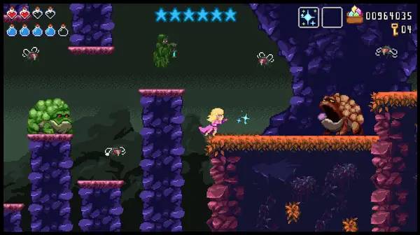 Персонаж Swords & Bones 4 в процессе выполнения задания