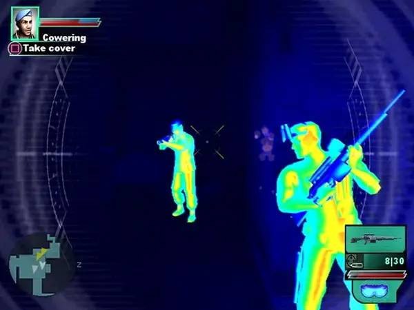 Персонаж Syphon Filter  Dark Mirror в процессе выполнения задания