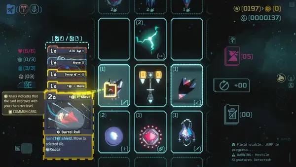 Персонаж Takara Cards в процессе выполнения задания