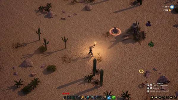 Персонаж Tales from The Dancing Moon в процессе выполнения задания