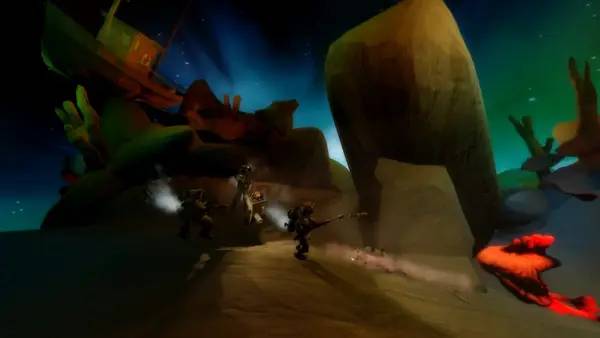 Персонаж Tales from the Void в процессе выполнения задания