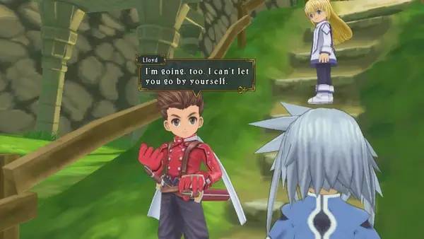 Персонаж Tales of Symphonia в процессе выполнения задания