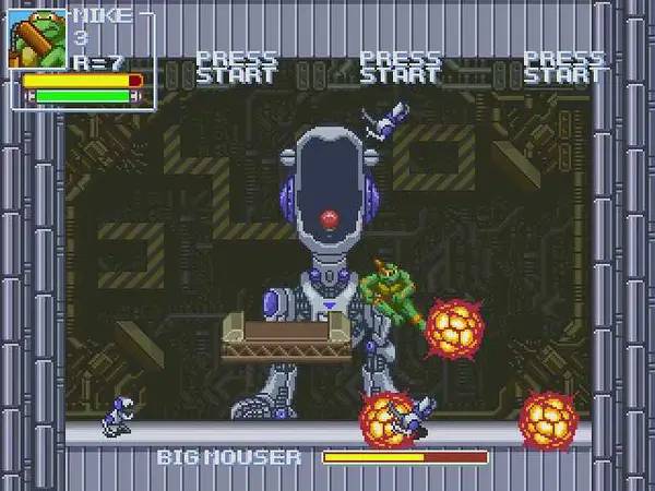 Персонаж Teenage Mutant Ninja Turtles Rescue-Palooza! в процессе выполнения задания