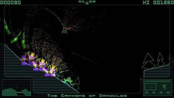 Персонаж Terra Lander Remastered в процессе выполнения задания