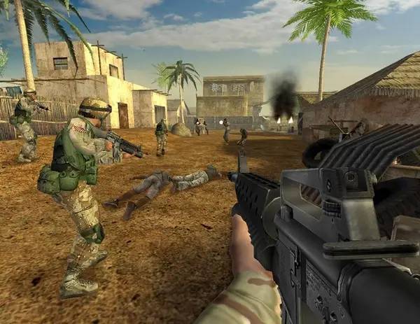 Персонаж Terrorist Takedown  Conflict in Mogadishu (Army Ranger  Mogadishu) в процессе выполнения задания