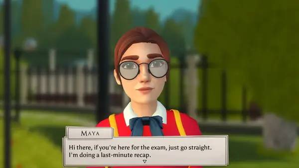 Персонаж The Academy The First Riddle в процессе выполнения задания