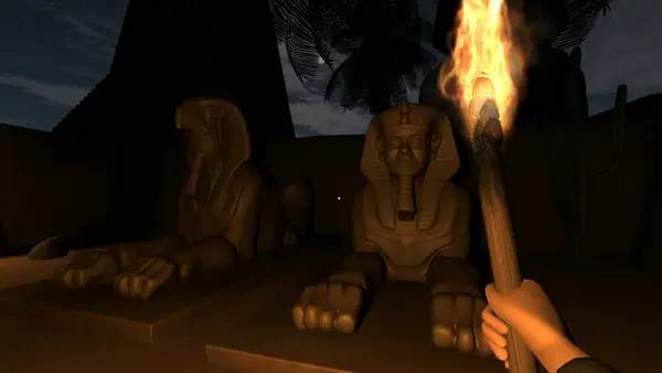 Персонаж The Ancient Labyrinth в процессе выполнения задания