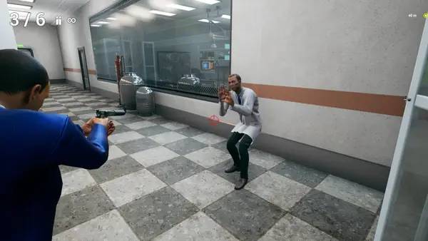 Персонаж The Black Hole в процессе выполнения задания