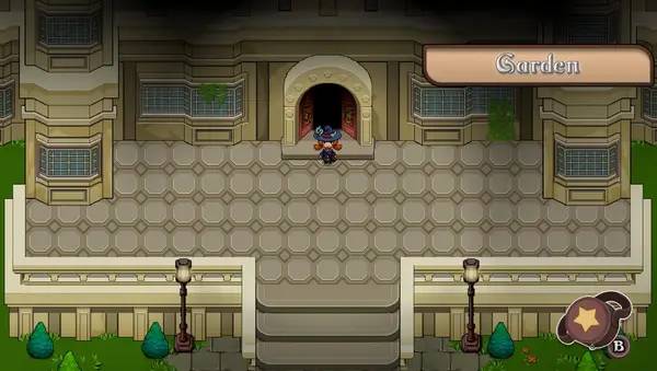 Персонаж The Button Witch в процессе выполнения задания