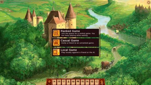 Персонаж The Castles of Burgundy в процессе выполнения задания