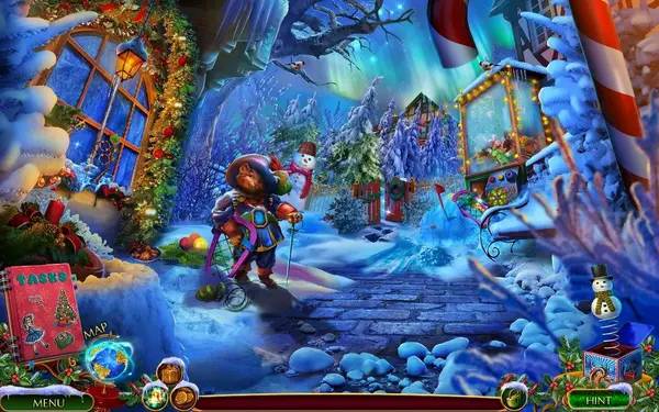 Персонаж The Christmas Spirit  Journey Before Christmas Collector's Edition в процессе выполнения задания
