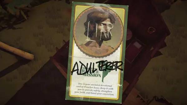 Персонаж The Church in the Darkness в процессе выполнения задания